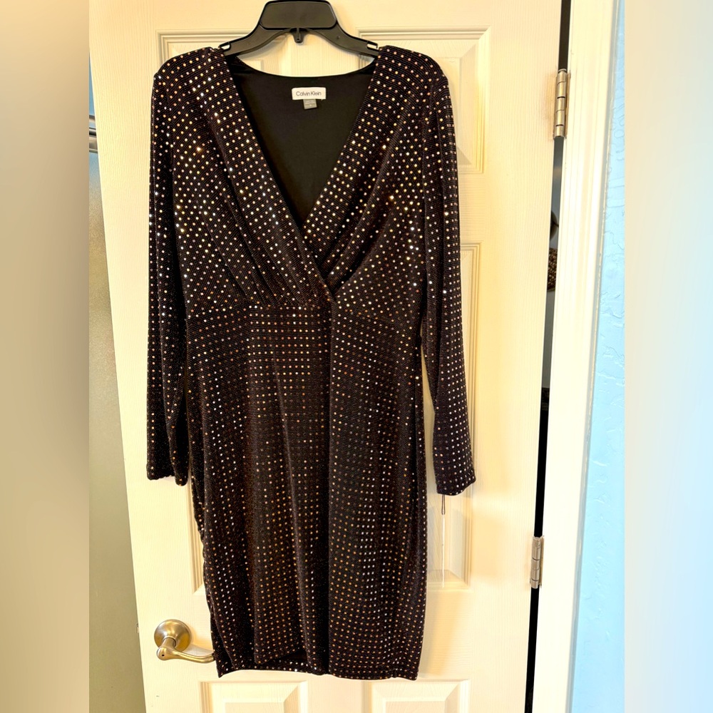 Chocolate brown size 12 Calvin Klein dress